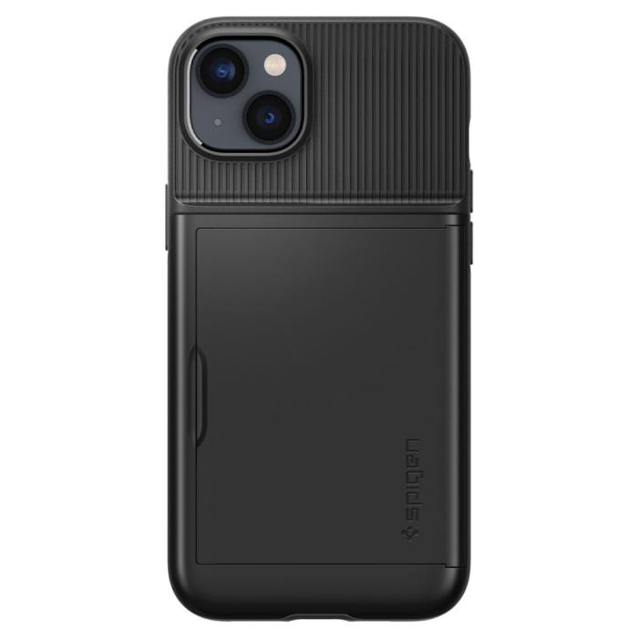 Bild 2, Spigen Spigen iPhone 15 Plus / 14 Plus Skal Slim Armor CS Svart - Teknikhallen.se