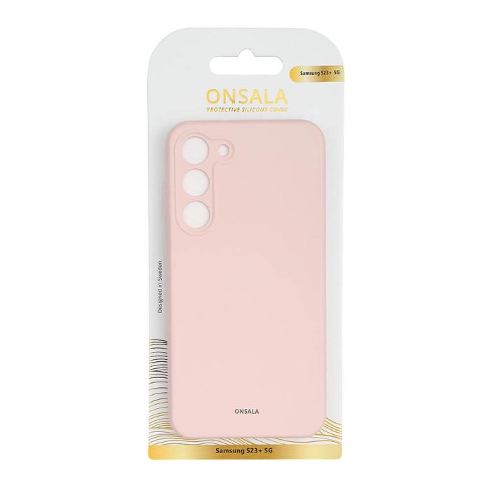 Bild 2, Onsala ONSALA Samsung Galaxy S23 Plus Mobilskal Silikon Chalk Pink - Teknikhallen.se