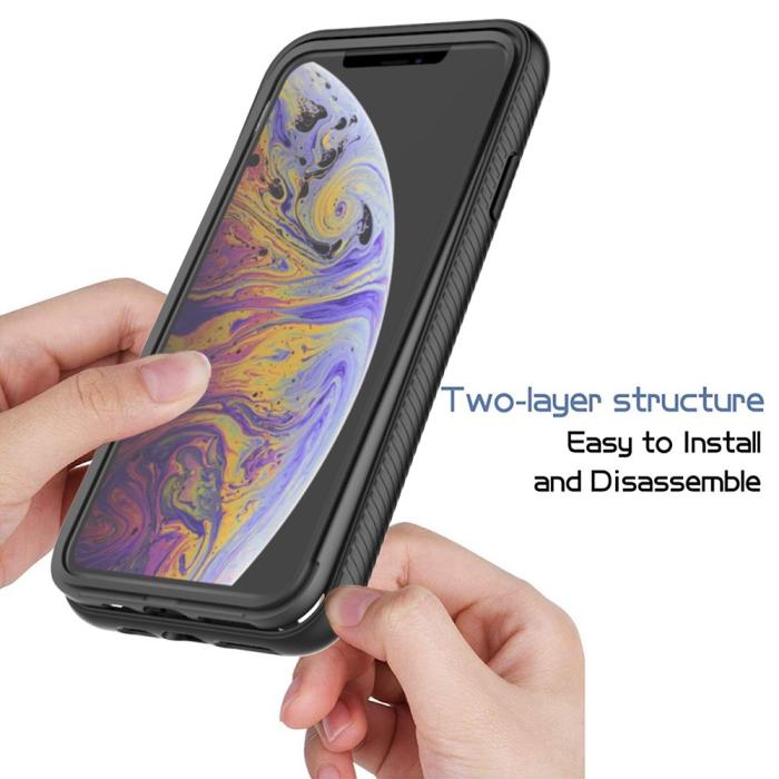 Bild 2,  iPhone Xs Max Skal 360 Hybrid Defense Svart - Teknikhallen.se