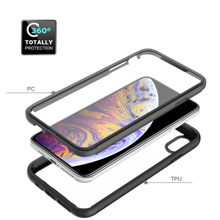 Bild 3,  iPhone Xs Max Skal 360 Hybrid Defense Svart - Teknikhallen.se