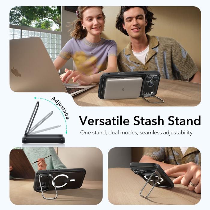 Bild 5, ESR ESR iPhone 17 Pro Max Skal MagSafe Classic Kickstand - Teknikhallen.se