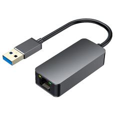  USB-A - RJ45 N&auml;tverksadapter Gr&aring; - Teknikhallen.se