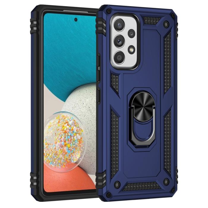 Bild 2,  Samsung Galaxy A53 5G Skal Armor Hybrid Ring Blå - Teknikhallen.se