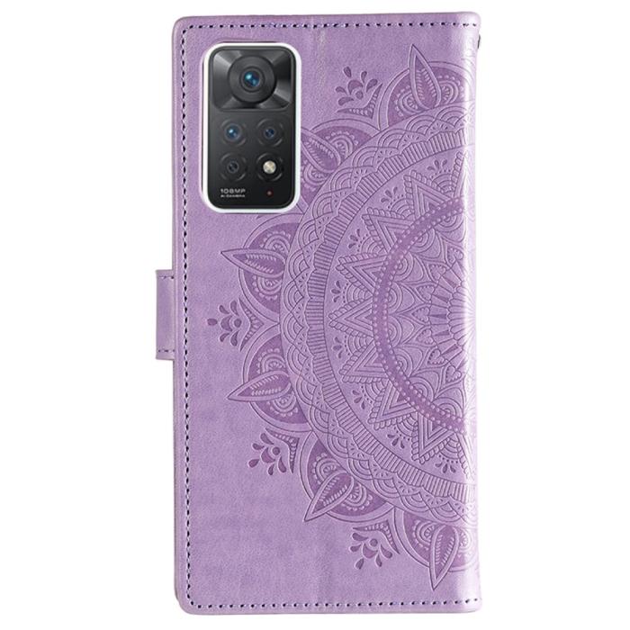 Bild 3,  Xiaomi Redmi Note 11 Pro 5G Fodral Mandala Läder Lila - Teknikhallen.se