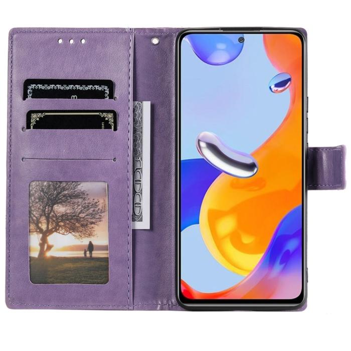 Bild 4,  Xiaomi Redmi Note 11 Pro 5G Fodral Mandala Läder Lila - Teknikhallen.se