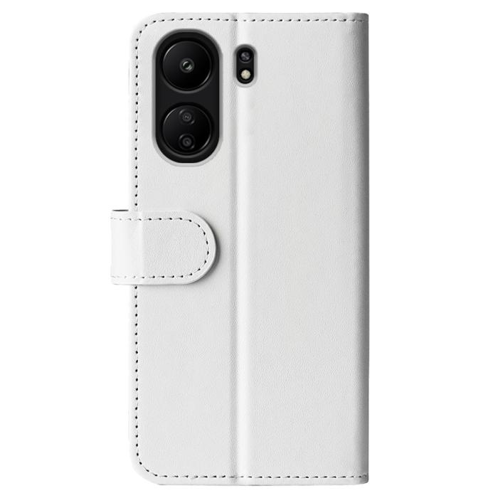 Bild 6,  Xiaomi Redmi 13C 4G Fodral Crazy Horse Läder Vit - Teknikhallen.se