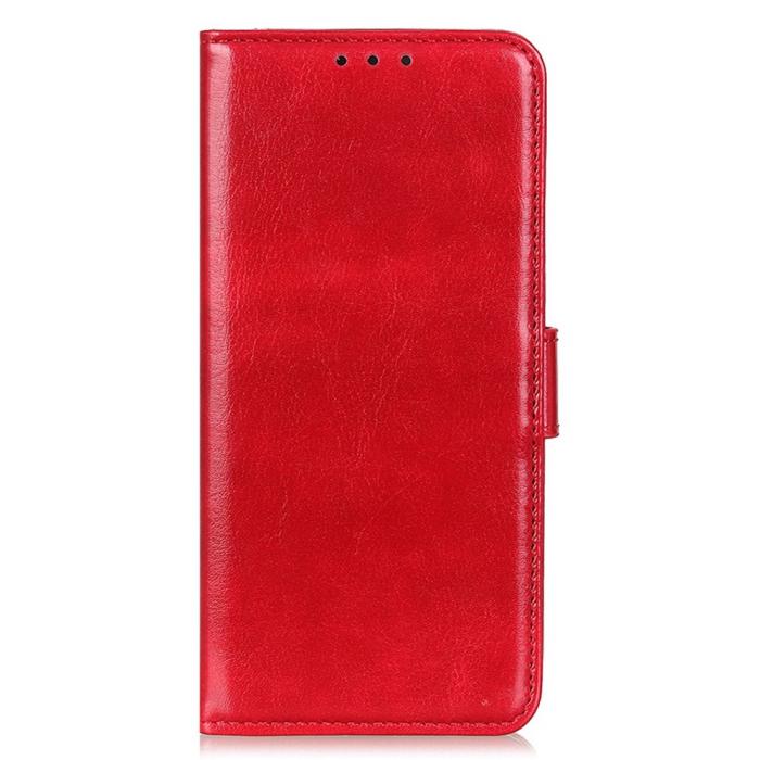 Bild 5,  Motorola Moto G84 5G Fodral Crazy Horse Läder Röd - Teknikhallen.se