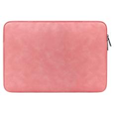  L&auml;der Laptop Sleeve Med Mjukt Foder 13.3" Rosa - Teknikhallen.se