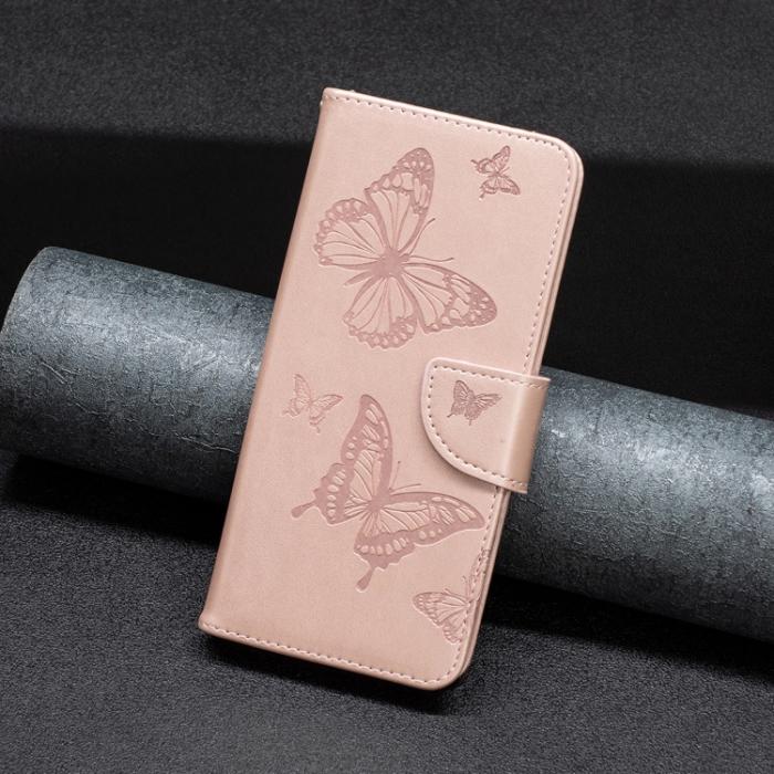 Bild 6,  Nokia G11 / G21 Fodral Tryck Butterfly Roséguld - Teknikhallen.se