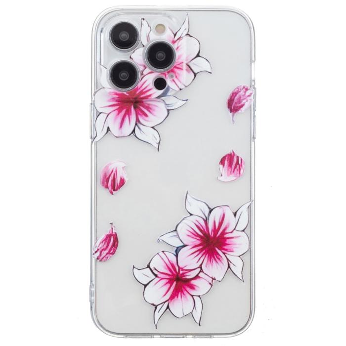 Bild 2,  iPhone 16 Pro Skal TPU Blommor - Teknikhallen.se