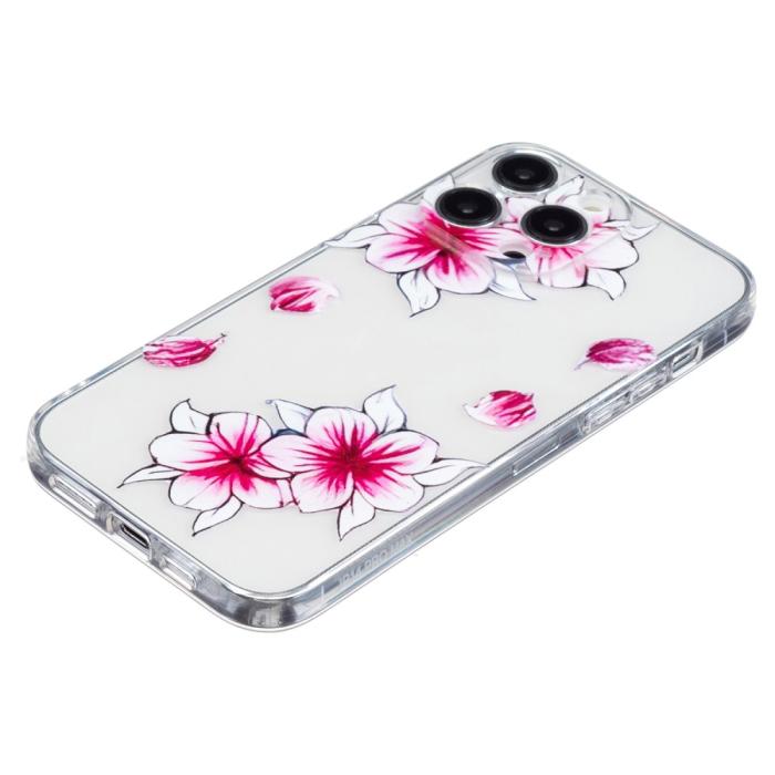 Bild 3,  iPhone 16 Pro Skal TPU Blommor - Teknikhallen.se