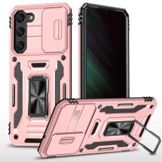  Samsung Galaxy S23 Plus Skal Ring CamShield Ros&eacute;guld - Teknikhallen.se