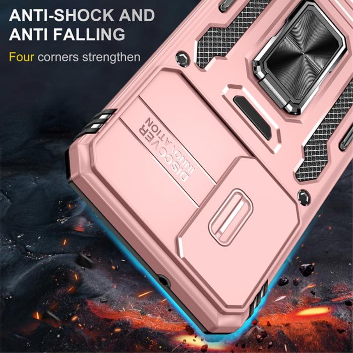 Bild 2,  Samsung Galaxy S23 Plus Skal Ring CamShield Roséguld - Teknikhallen.se