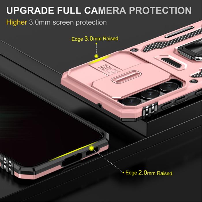 Bild 3,  Samsung Galaxy S23 Plus Skal Ring CamShield Roséguld - Teknikhallen.se