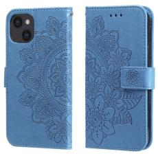  iPhone 14 Fodral Mandala Blomma Bl&aring; - Teknikhallen.se