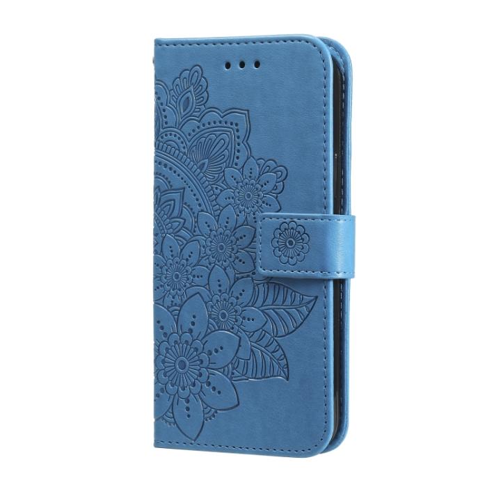 Bild 2,  iPhone 14 Fodral Mandala Blomma Blå - Teknikhallen.se