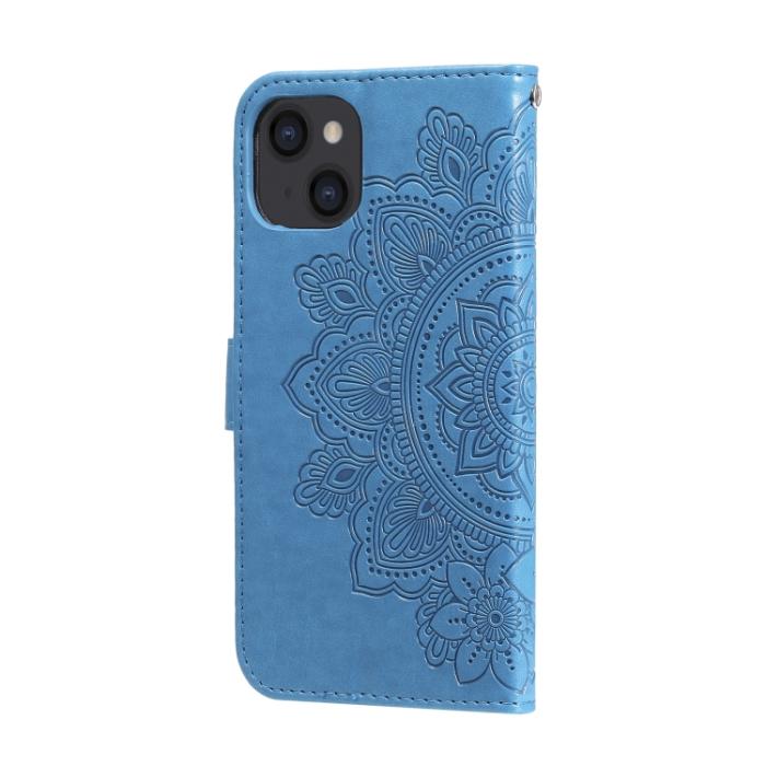 Bild 3,  iPhone 14 Fodral Mandala Blomma Blå - Teknikhallen.se