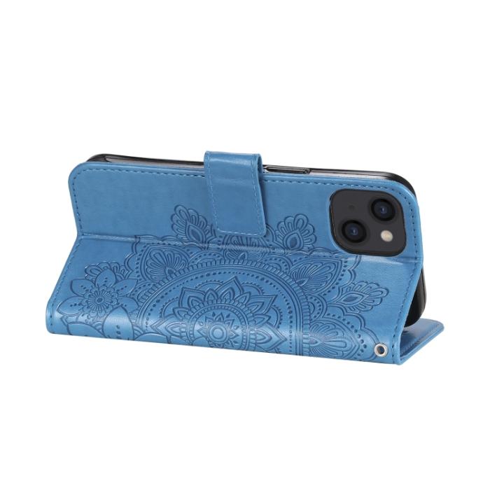 Bild 5,  iPhone 14 Fodral Mandala Blomma Blå - Teknikhallen.se
