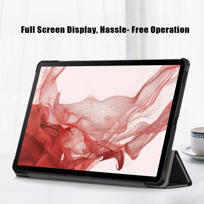 Bild 5,  Samsung Galaxy Tab S9 Plus Fodral Läder Svart - Teknikhallen.se
