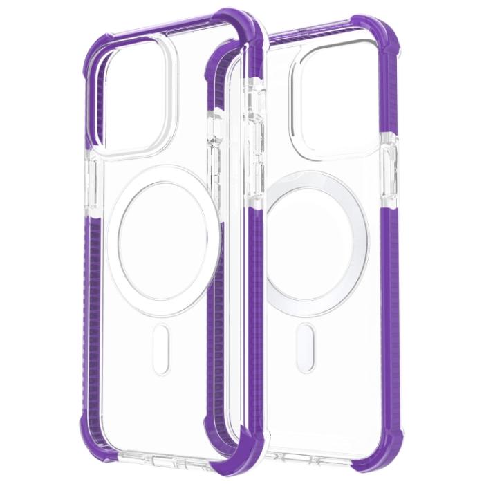 Bild 3,  iPhone 15 Pro Max Skal MagSafe Shockproof Akryl Lila - Teknikhallen.se