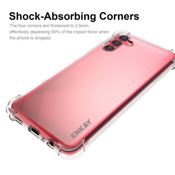 Bild 2, ENKAY ENKAY Samsung Galaxy A04s / A13 5G Skal Shockproof TPU Transparent - Teknikhallen.se