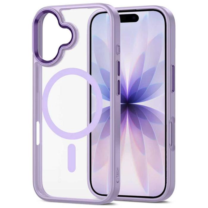 Bild 3, Tech-Protect Tech-Protect iPhone 17 Skal MagSafe MagMat Lavender / Clear - Teknikhallen.se