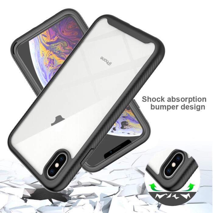 Bild 4,  iPhone Xs Max Skal 360 Hybrid Defense Svart - Teknikhallen.se