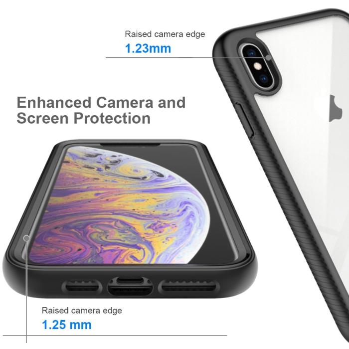 Bild 5,  iPhone Xs Max Skal 360 Hybrid Defense Svart - Teknikhallen.se