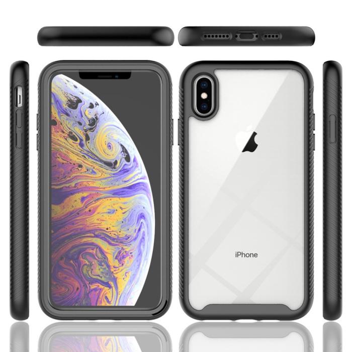 Bild 6,  iPhone Xs Max Skal 360 Hybrid Defense Svart - Teknikhallen.se