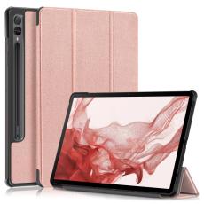  Samsung Galaxy Tab S9 Fodral Tri-Fold Ros&eacute;guld - Teknikhallen.se