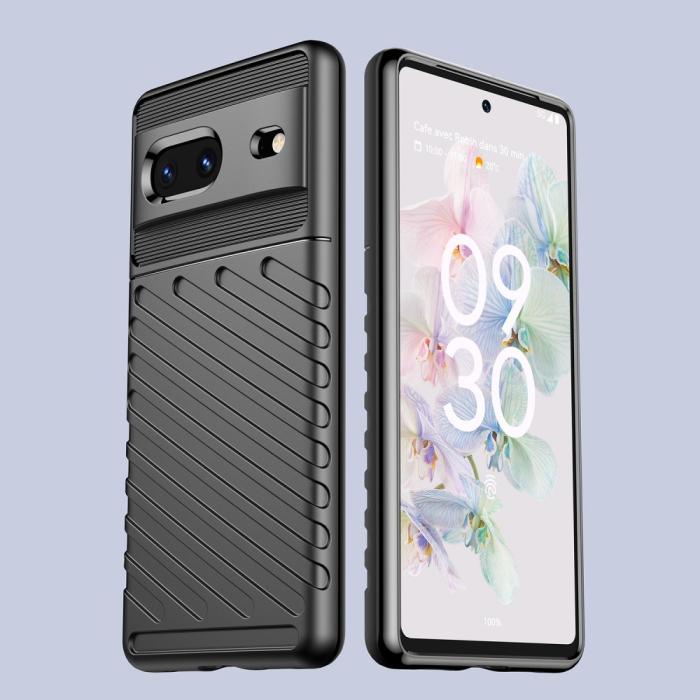 Bild 6,  Google Pixel 7 Skal Twill Textur Svart - Teknikhallen.se