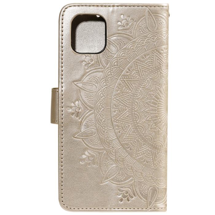 Bild 3,  iPhone 12 Mini - Mandala Fodral - Guld - Teknikhallen.se