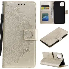  iPhone 12 Mini - Mandala Fodral - Guld - Teknikhallen.se