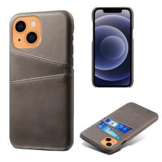 KSQ iPhone 13 Mini - KSQ L&auml;der Skal Med Kortfack - Gr&aring; - Teknikhallen.se