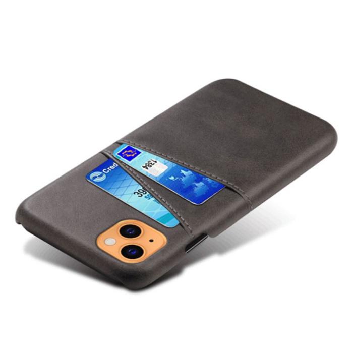 Bild 3, KSQ iPhone 13 Mini - KSQ Läder Skal Med Kortfack - Svart - Teknikhallen.se
