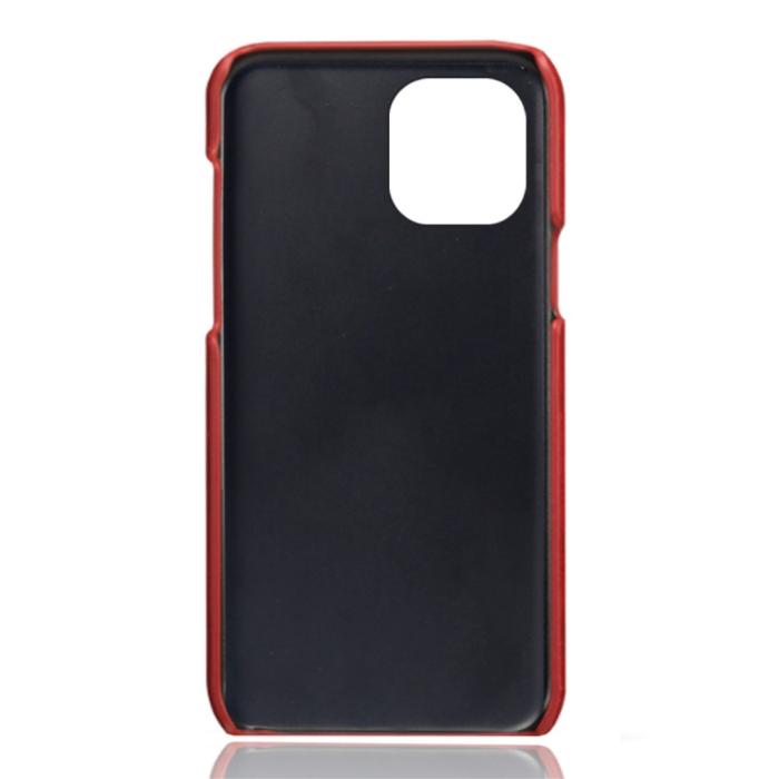 Bild 4, KSQ iPhone 13 Mini - KSQ Läder Skal Med Kortfack - Röd - Teknikhallen.se