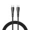 MCDODO MCDODO Snabbladdare 1.2m USB-C - USB-C Nylon Kabel - Svart - Teknikhallen.se