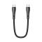 MCDODO MCDODO Snabbladdare 1.2m USB-C - USB-C Nylon Kabel - Svart - Teknikhallen.se