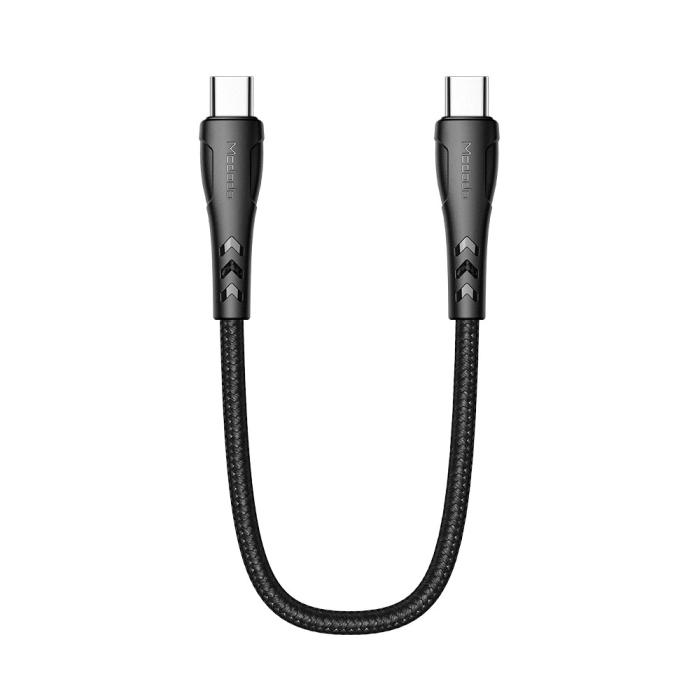 Bild 2, MCDODO MCDODO Snabbladdare 1.2m USB-C - USB-C Nylon Kabel - Svart - Teknikhallen.se