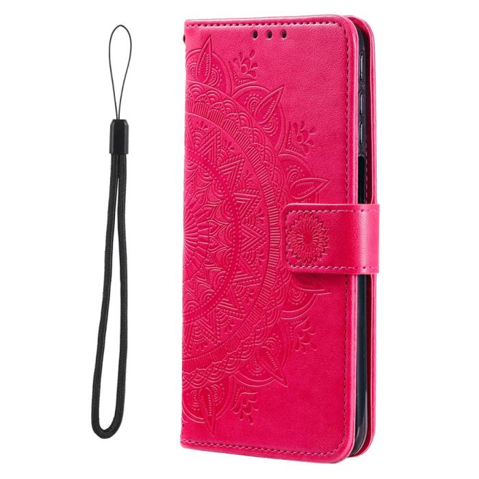 Bild 2,  Xiaomi Redmi Note 11 Pro 5G Fodral Mandala Läder Rosa - Teknikhallen.se