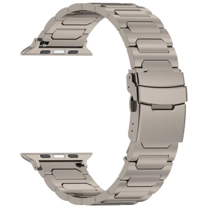Bild 3,  Apple Watch 42/44/45/46/49 mm Armband Metall Titanium - Teknikhallen.se