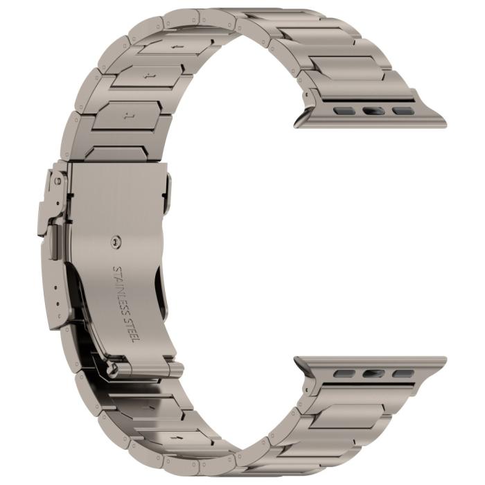 Bild 4,  Apple Watch 42/44/45/46/49 mm Armband Metall Titanium - Teknikhallen.se