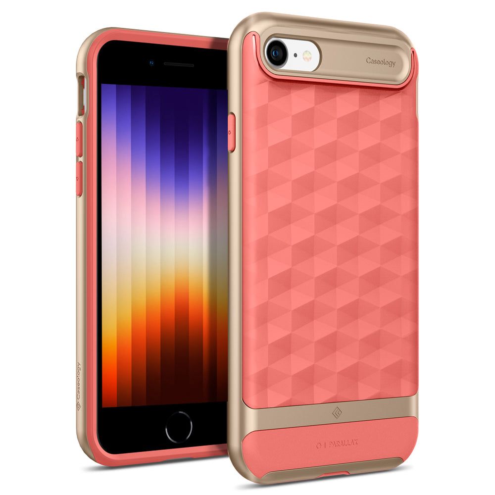 Spigen Spigen Caseology iPhone 7/8/SE Skal Parallax Coral Pink - Teknikhallen.se