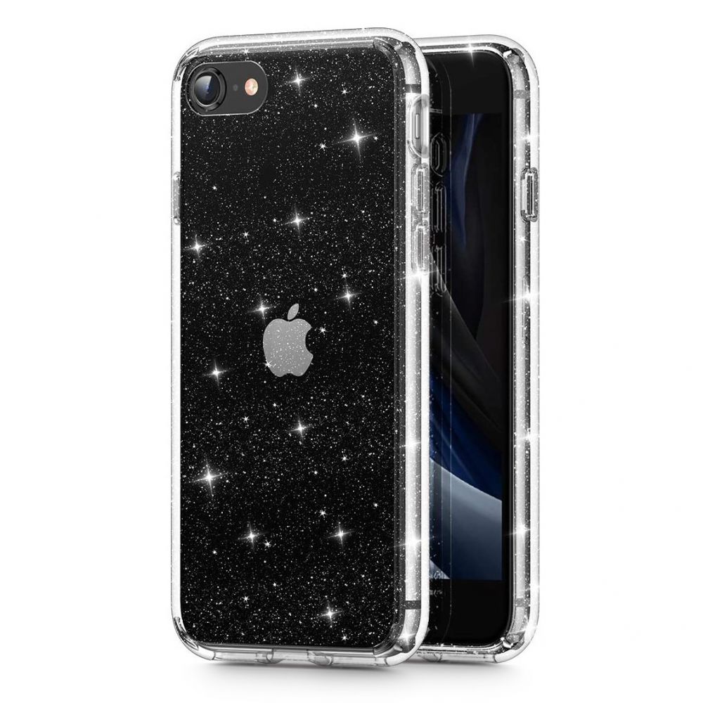 Tech-Protect Tech-Protect iPhone 7/8/SE Skal Glitter Transparent - Teknikhallen.se