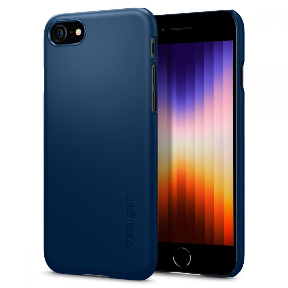 Spigen Spigen iPhone 7/8/SE Skal Thin Fit Navy Bl - Teknikhallen.se