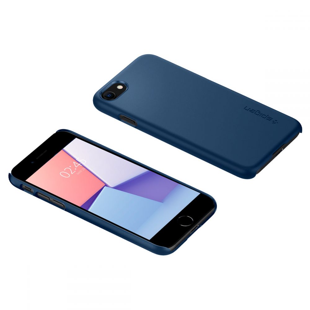 Spigen Spigen iPhone 7/8/SE Skal Thin Fit Navy Bl - Teknikhallen.se