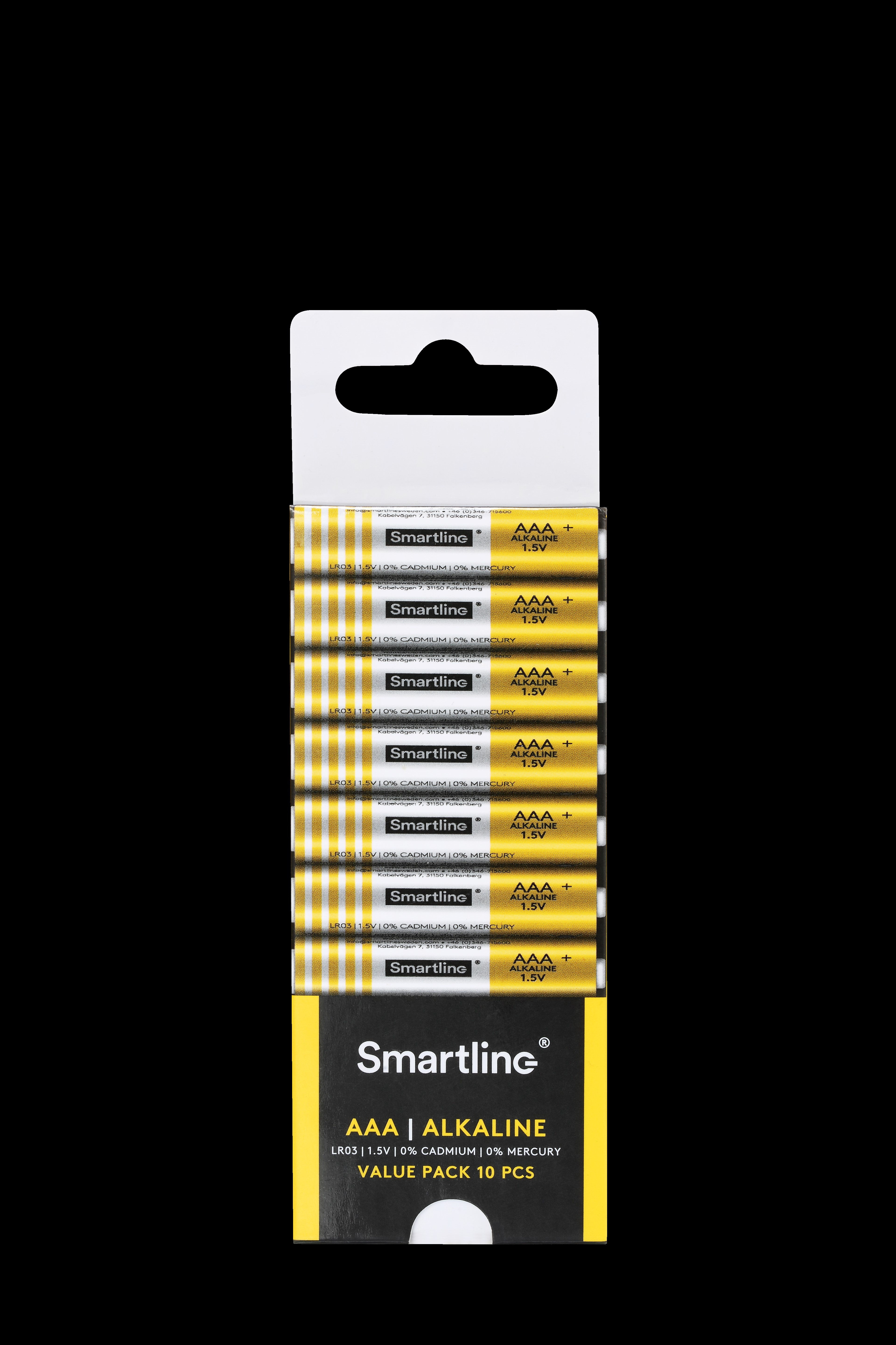 Smartline Smartline Alkaliskt Batteri AAA LR03 1.5V 10-pack - Teknikhallen.se