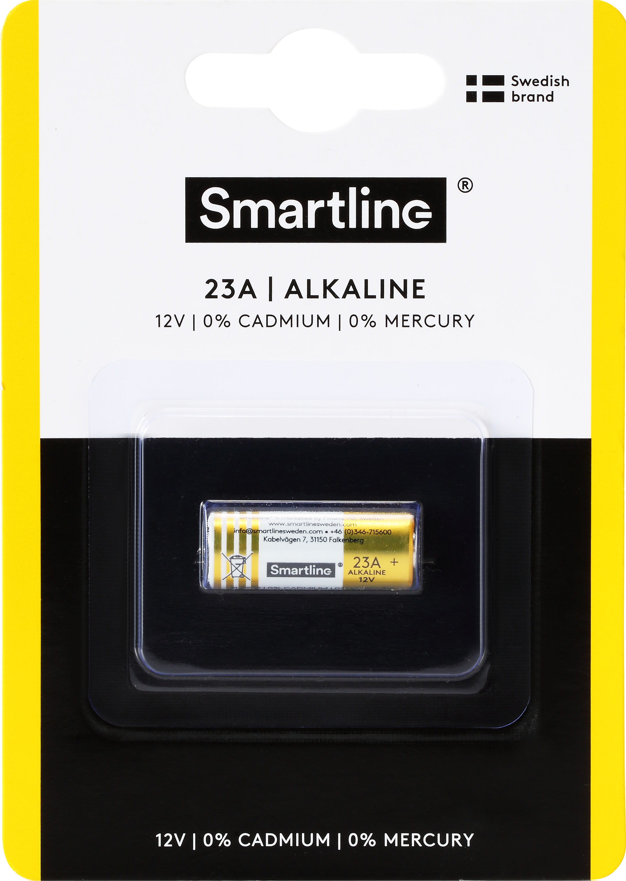 Smartline Smartline Alkaliskt Batteri LR23 12V - Teknikhallen.se