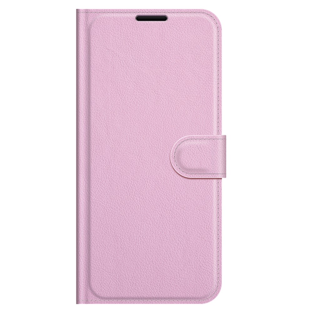  iPhone 13 Pro Fodral Litchi Läder Ljus Rosa - Teknikhallen.se