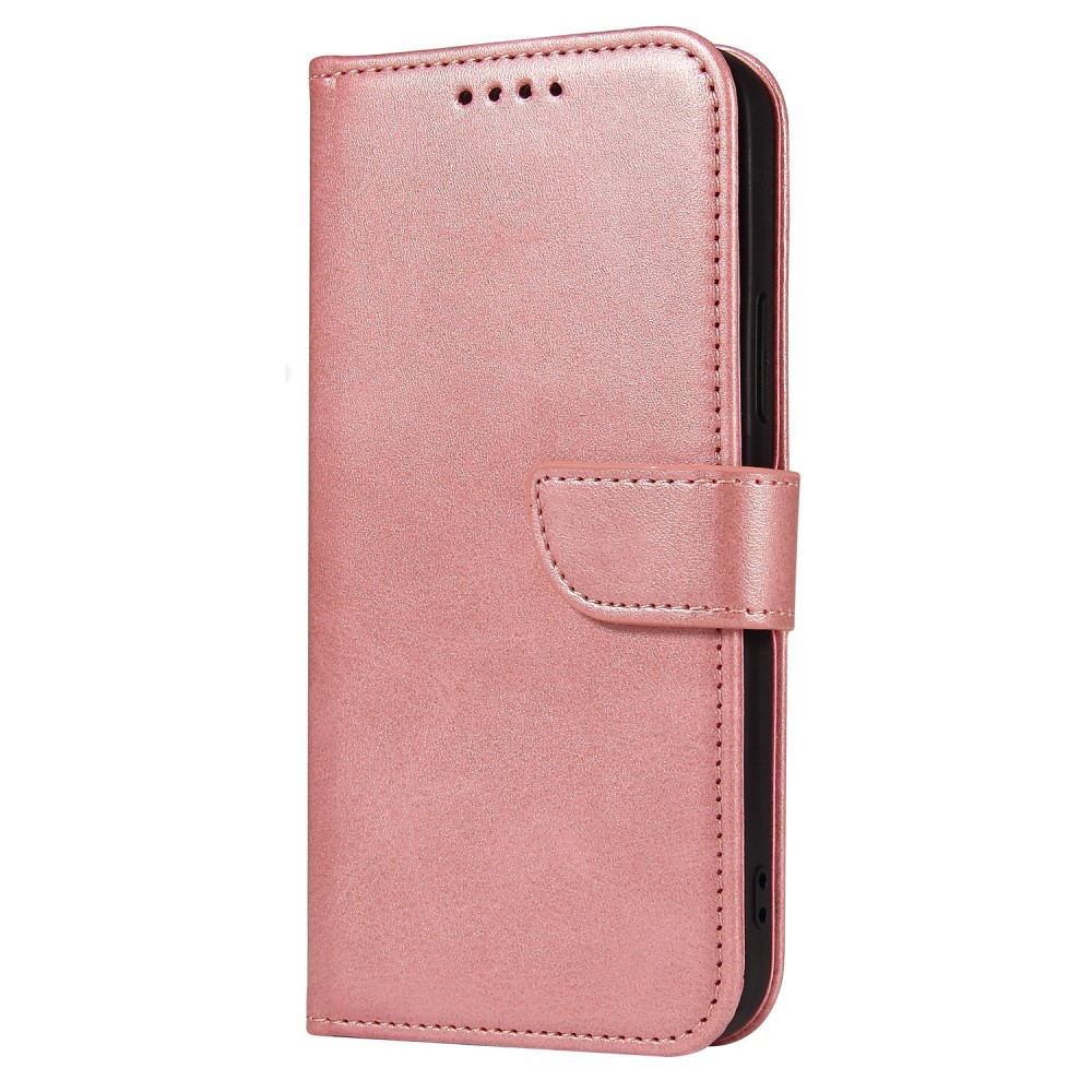  iPhone 13 Pro Max Plånboksfodral Läder Roséguld - Teknikhallen.se